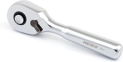 NEIKO 03001A Trinquete grueso, 14 pulgadas, reversible de 108 dientes, 3.3 grados, miniaccionamiento de trinquete de liberación rápida de 14, cabeza