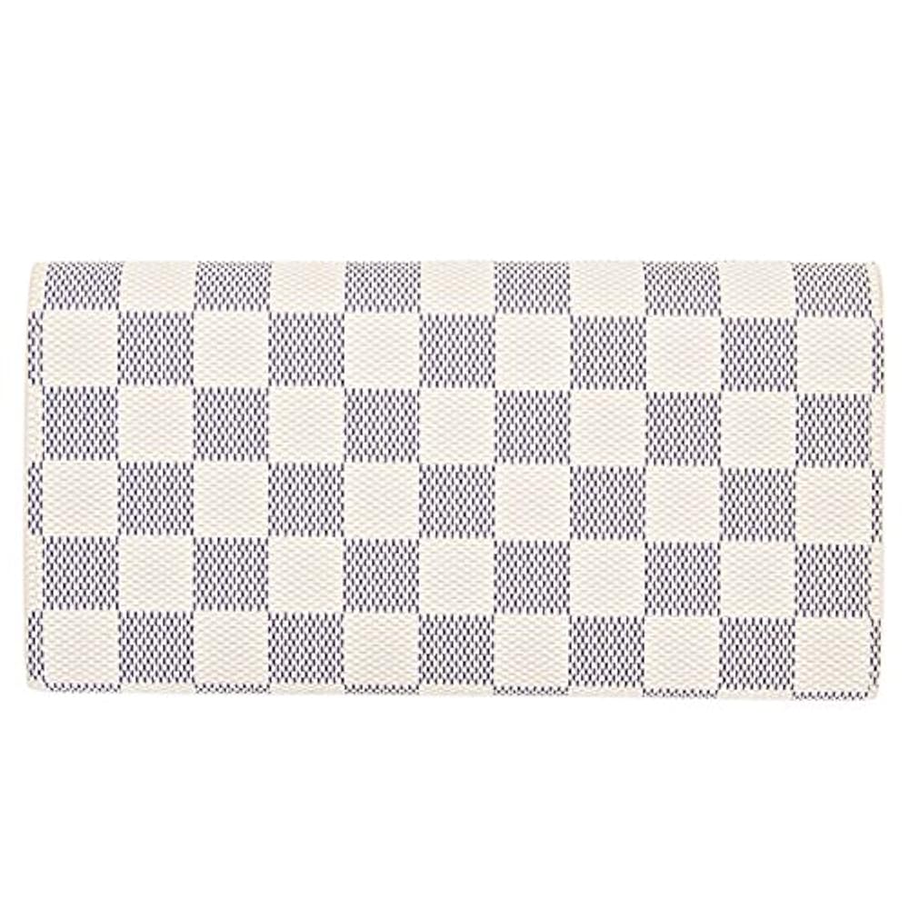 美品☆ルイ・ヴィトン ダミエ　アズール　エミリー 長財布 LOUIS VUITTON ルイヴィトン ポルトフォイユ エミリー ダミエ