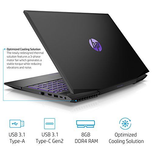 Image of HP Pavilion Gaming Core i7 8th Gen 15.6-inch FHD Gaming Laptop (8GB /16GB Optane /1TB HDD /Win 10 /MS Office /NVIDIA GTX 1050 4GB Graphics /Shadow Black /2.17kg), 15-cx0143tx