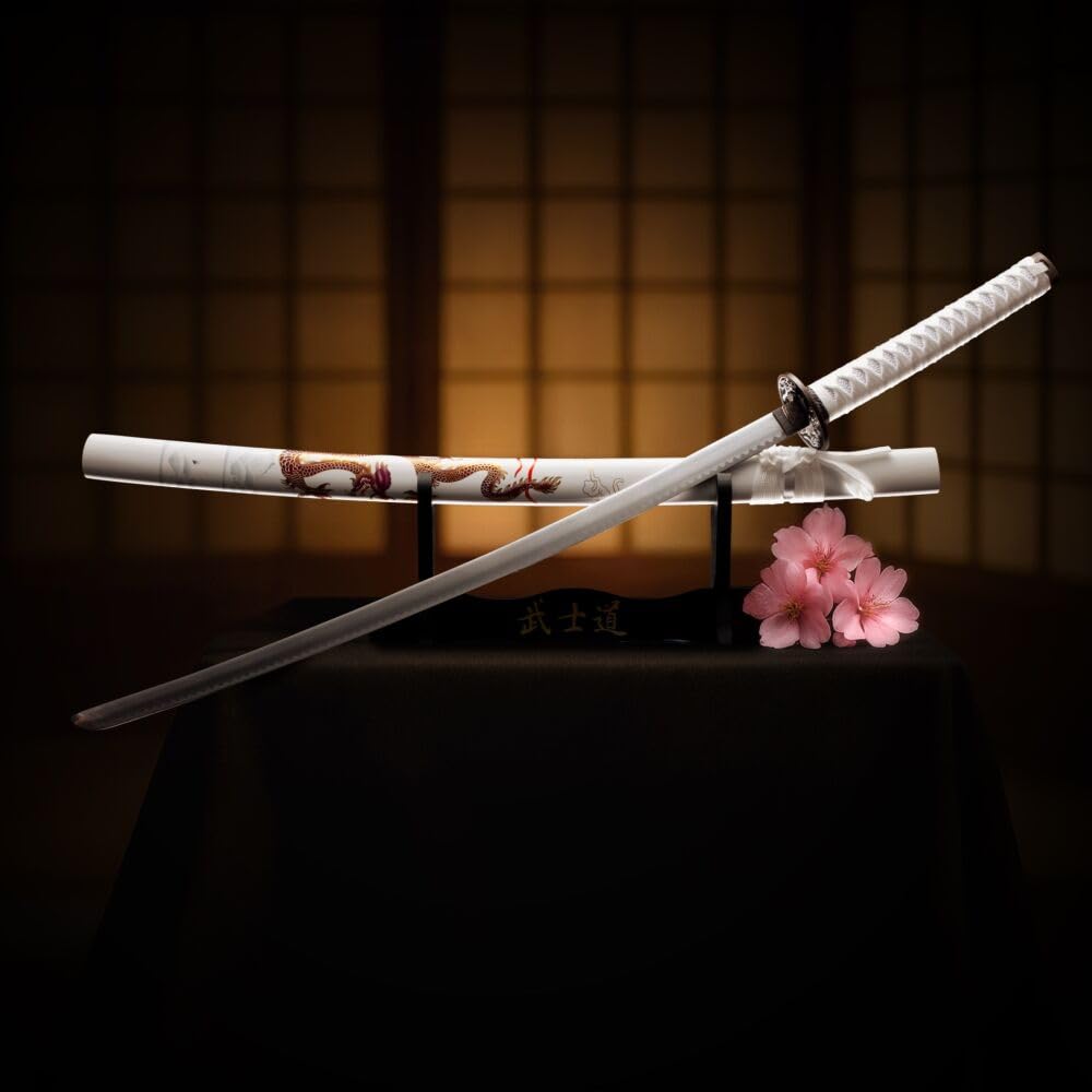 57 SPECIAL REPLICAS Accesorio - Blanco japonés con la Vaina y Soporte de 103 cm 4KM100-405WH