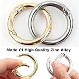 Zoom IMG-2 4 pezzi moschettoni rotondi anelli Zoom IMG-2 4 pezzi moschettoni rotondi anelli