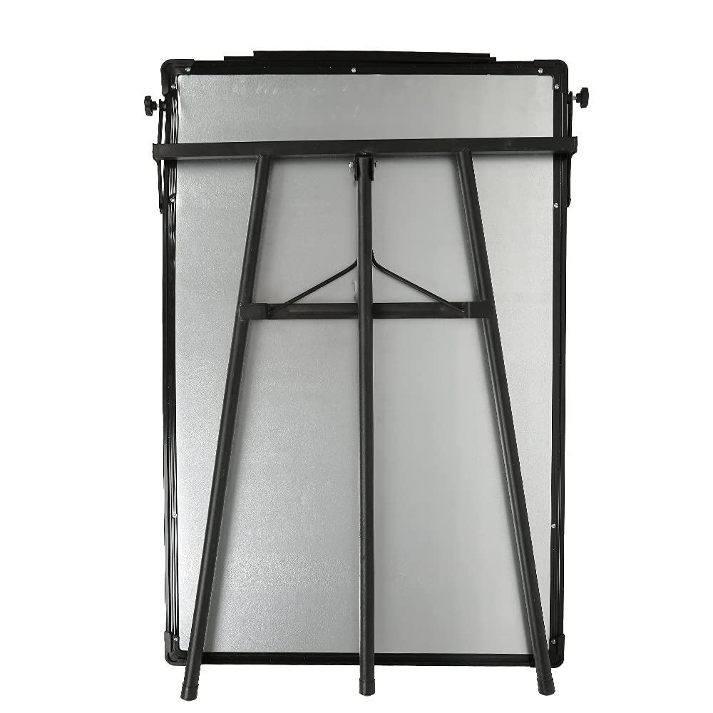 OHMG Tableau Blanc Effacable sur Pied, Tableau Blanc Magnetique 90 X 60 Cm de chevalet, Hauteur RéGlable avec Support, Tableau Blanc Effacable à Sec, Mobile Paperboard de Tableau de ConféRence