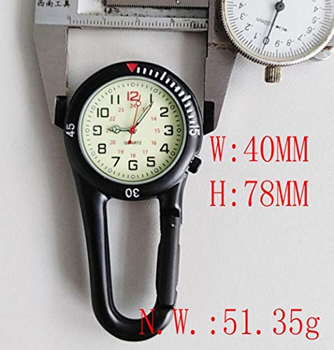 amyto clip on outdoor quartz watches carabiner watches come with extra battery