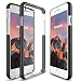 FOXNOV iPhone 8 Case, iPhone 7 Case, iPhone 7 / 8 Shock Absorption Case Crystal Clear Cover Slim Soft Touch Durable Protective TPU Case with Bumper (Black)