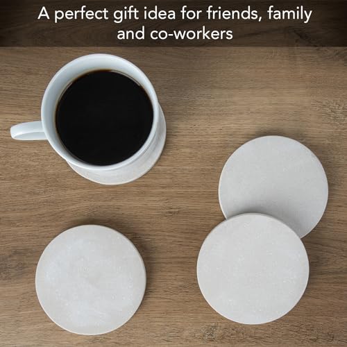 Thirstystone Natural Sandstone Coaster with Protective Cork Backing 4 Pack Eco-Friendly, Absorbent, Easily Wipes Clean by Thirstystone - Image 5