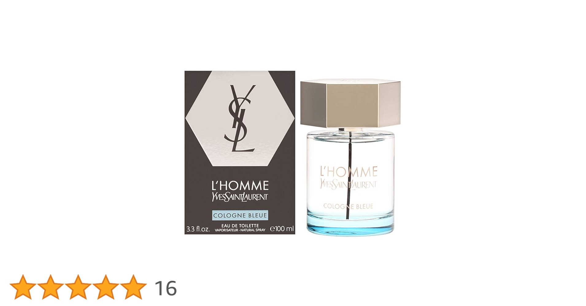 Yves Saint Laurent L'homme L'eau 100ml Edt Spray, 100
