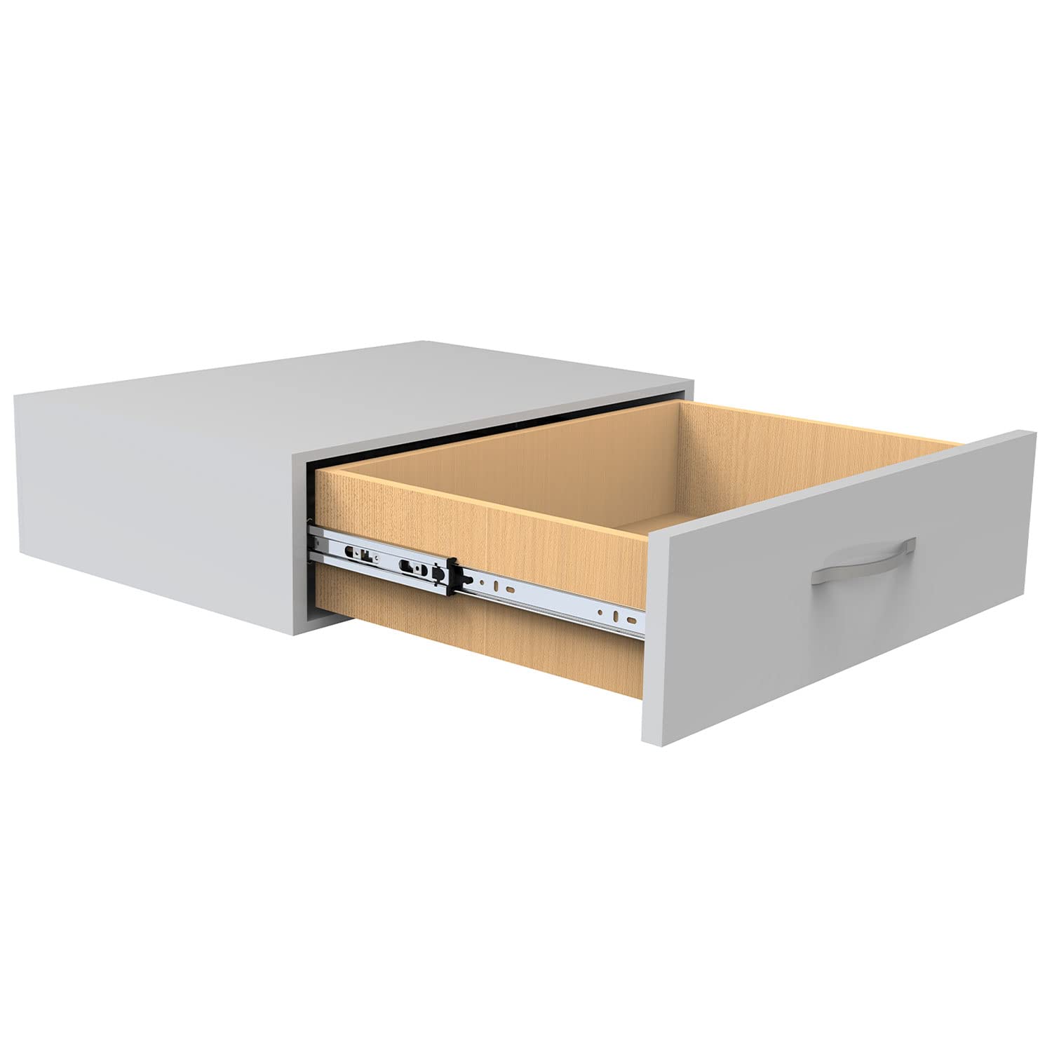 Badem10 Bilyalı Dolap Çekmece Rayı Metal En 4.3 cm Uzunluk 40 cm