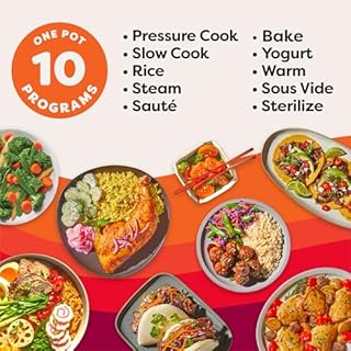 Instant Pot Pro 10-in-1 Pressure Cooker, Slow Cooker, Rice/Grain Cooker, Steamer, Sauté, Sous Vide, Yogurt Maker, Sterilizer, and Warmer, Includes App With Over 800 Recipes, Black, 6 Quart