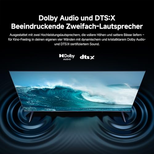XIAOMI A Pro, 65" (165 cm), 4K UHD QLED, Smart TV, Google TV, Triple Tuner DVB-C/S/S2/T/T2, HDR10+, Game Boost 120Hz, MEMC, Sprachsteuerung mit, 2+8GB, Kompatibel mit Apple Airplay & Google Cast – Bild 6