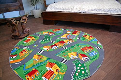Tapis Little Goliath velours cercle 100 cm aux finitions haut de gamme