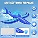 UNCANZEA 6 Pack Dreamy Ocean Foam Airplane Launcher Toys, Gliders with Fluorescent Stickers, Outdoor Flying Toys Birthday Gifts for Boys Girls 3 4 5 6 7 8 9 10 11 12 Year Old