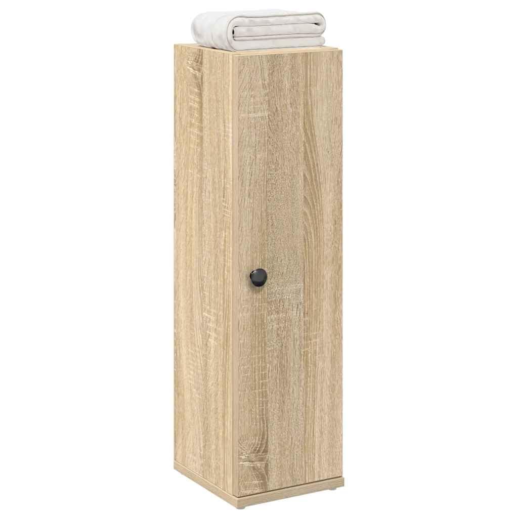 vidaXL Meuble de Salle de Bain avec Porte-Rouleau chêne Sonoma