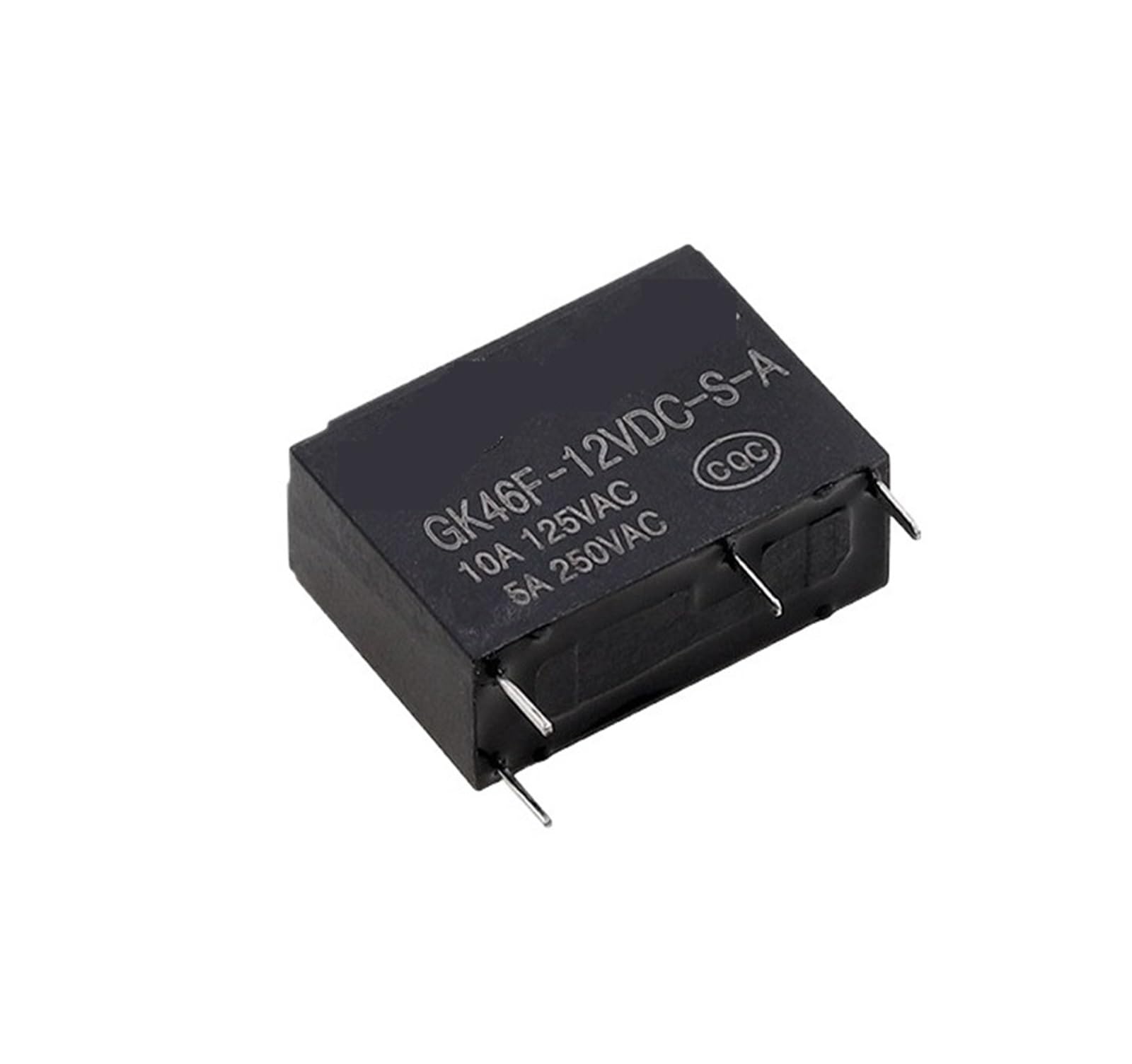 Relais électromécanique GK46F 12VDC 4 pins 5A composant de commutation normalement ouvert