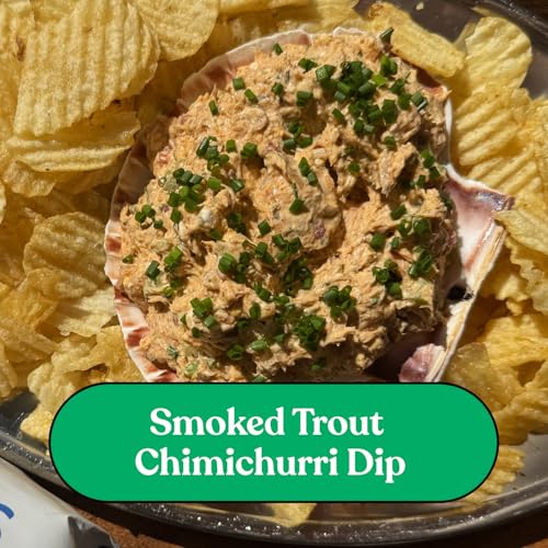 Image of Fishwife Smoked Rainbow Trout with Red Chimichurri 3-Pack (3.7 Ounce) | ASC-Certified Sustainable Seafood, Gluten Free, Omega-3s | Handpacked in BPA-NI Tins