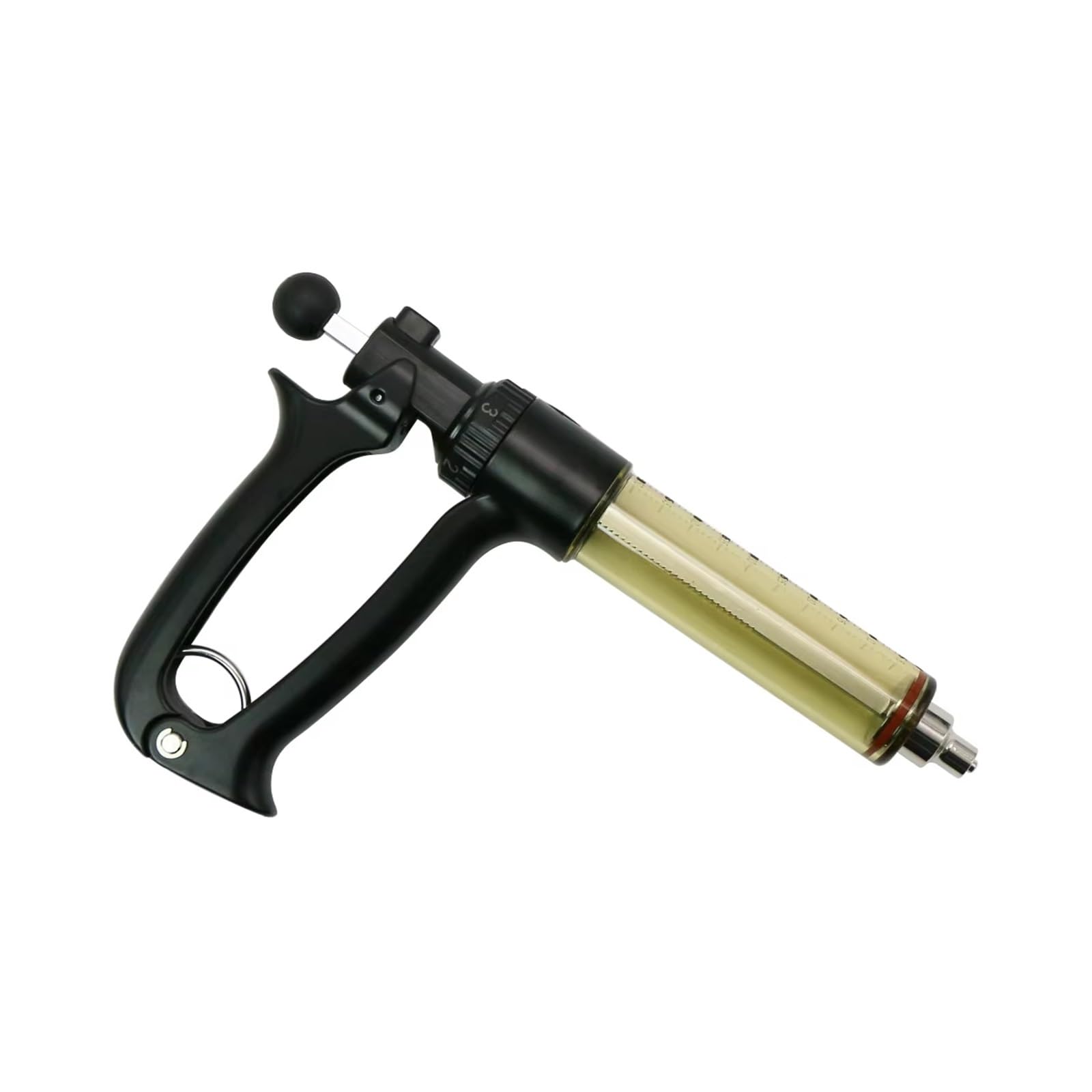 Dispositivo Veterinario per Somministrazione Siringa Continua Semiautomatica 25 Ml Attrezzatura Veterinaria Medicina Alimentatore Bovini Suini Ovini per Vaccino Scala Regolabile
