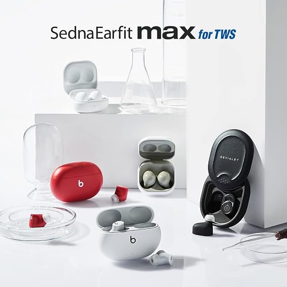 AZLA SednaEarfit MAX for TWS 2 pairs (S) - Replacement Earbuds tips - Eartips for Noise Cancelling Headphones Compatible with Galaxy Buds 2 Pro/Airpods Pro