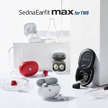 AZLA SednaEarfit MAX for TWS 2 pairs (S) - Replacement Earbuds tips - Eartips for Noise Cancelling Headphones Compatible with Galaxy Buds 2 Pro/Airpods Pro