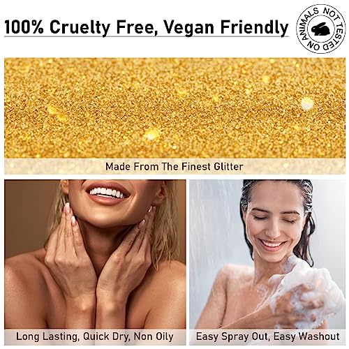 Pjordo P-22 Body Glitter Spray, Shimmer Spray thumb #5