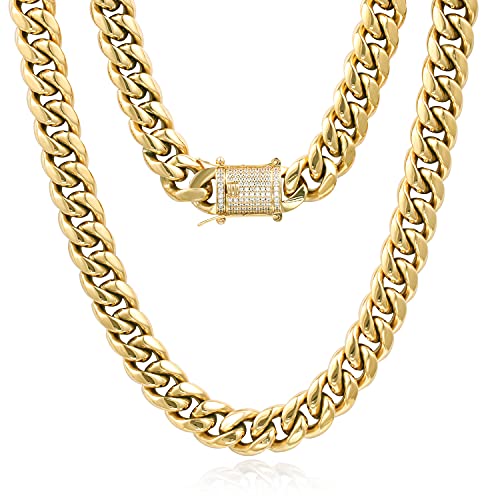 Bracelet pour hommes et femmes style Miami Cuban au quotidien avec fermoir en diamant