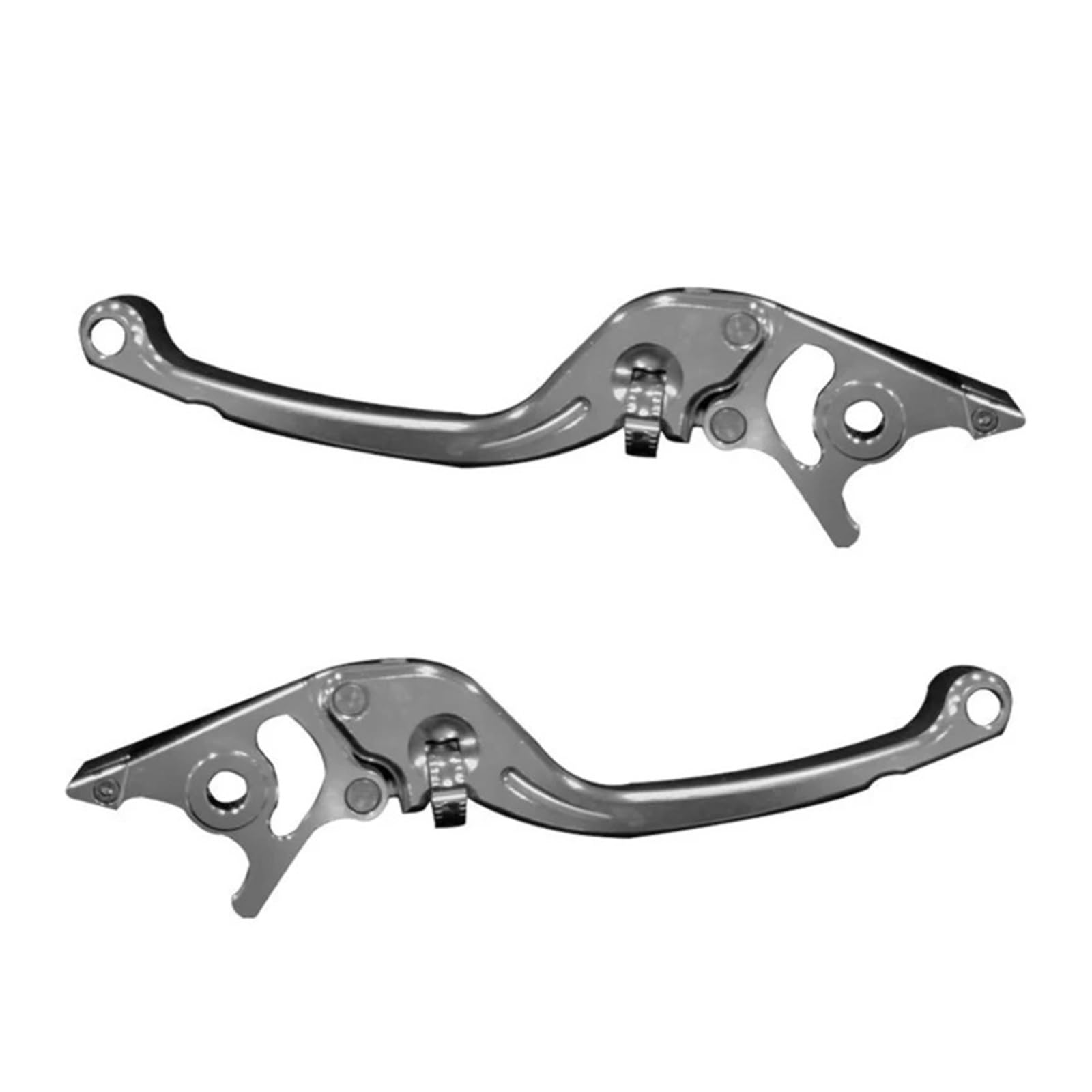 Abdktmnx Silver Motorcycle Brake Levers Accessory Clutch Drum Brake Lever Handle Clutch Lever Kit Motorcycle Brake Lever Handlebar Clutchs Brakes Levers
