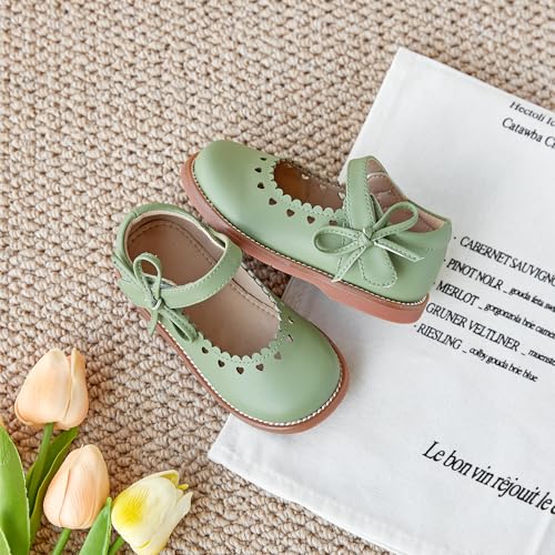 Image of Flaryzone Toddler Little Girl Mary Jane School Uniform Oxfords Flat Dress Shoes