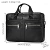 newsbirds Laptop Bag for Men, 15.6 inch Men Briefcase Computer Sleeve Case Leather Shoulder Messenger Bag Briefcase for Men Women Travel Outdoor Business Office Hangbag Laptop, Black #1