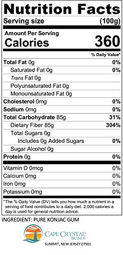 Cape Crystal Premium Konjac Gum Glucomannan Powder (2 Oz.) - Thumbnail 2