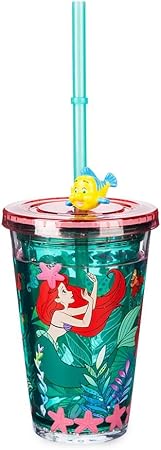 Amazon ディズニー アリエルタンブラー ストロー付き Disney ディズニー タンブラーグラス 通販