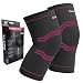 gonicc Professional Compression Knee Sleeve Pair(2 Pcs, Rose, Small), Breathable, Braces and Supports Knee for Pain Relief, Meniscus Tear, Arthritis, Injury, Running, Joint Pain.