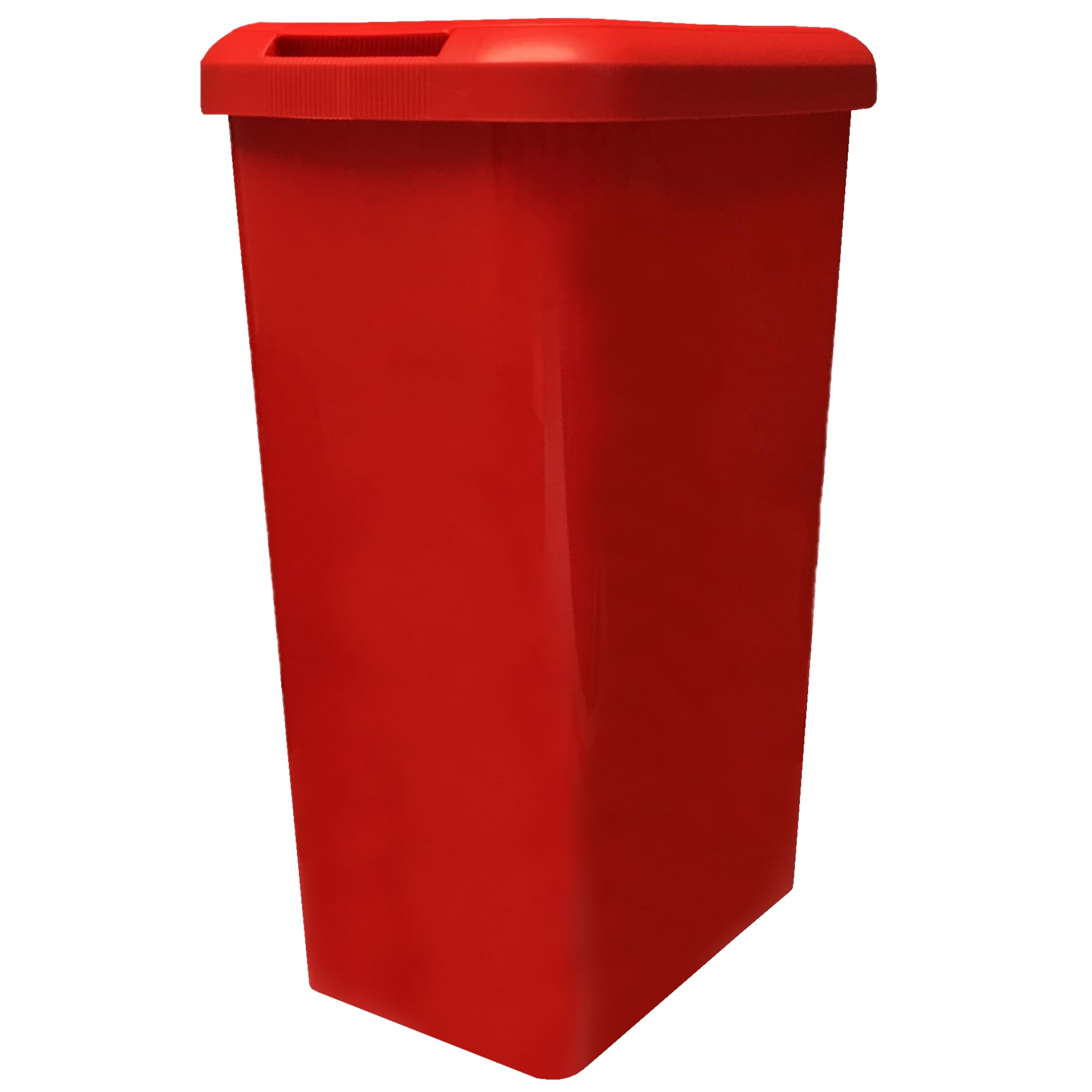 KetoPlastics Kitchen Bin Touch and Lift Rectangle Swing Bin as a Kitchen Waste Rubbish Recycle Bin 45L - Red