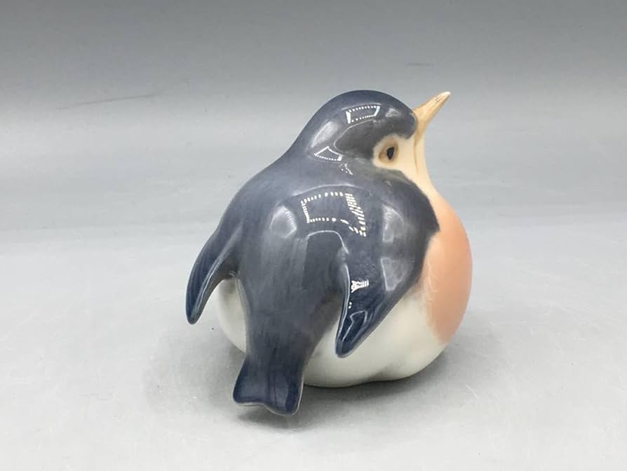 ロイヤルコペンハーゲン　コマドリ　ロビン 鳥　陶器　置物　デンマーク ロイヤルコペンハーゲン コマドリ ロビン 鳥 陶器 置物