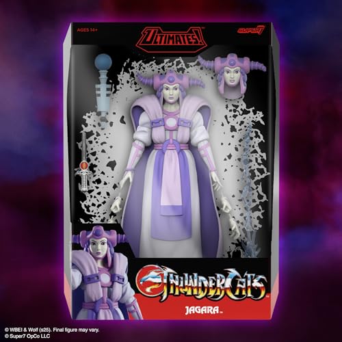 Image of Super7 ULTIMATES! Thundercats Jagara - 7 inch Thundercats Action Figure with Accessories - Classic Cartoon Collectibles and Retro Toys