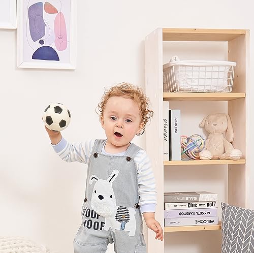 Image of Cute Baby Boy Clothes Suit Toddler Boys' Striped Long Sleeve T-Shirt+Denim Overalls Jumpsuit Pants Outfits Sets