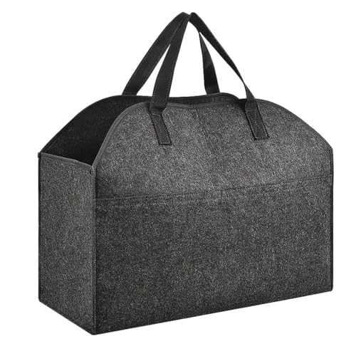Catálogo para Comprar On-line Cestas de leña - 5 favoritos. 42 Bolsa de fieltro para almacenamiento de leña, cesta de fieltro para leña,Cesta de almacenamiento con asas resistentes para leña - Bolsa de asas para leña resistente, portador...