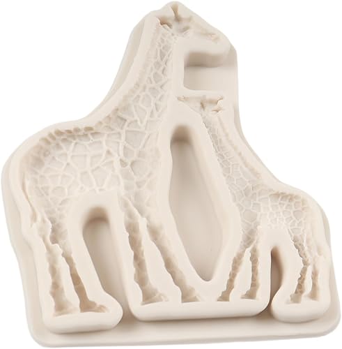 Miniatura 6 de QDMOLDS Molde de silicona para madre y bebé de jirafa, moldes de fondant de jirafa para decoración de pasteles de animales de la selva, decoración