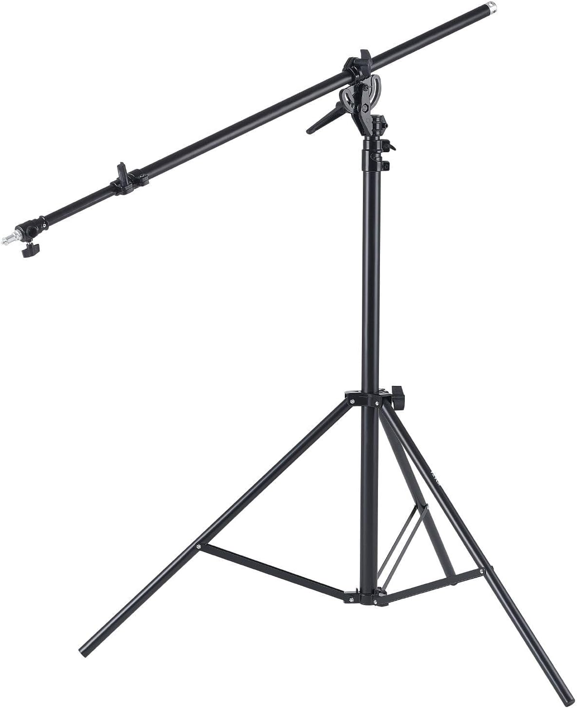 Air Cushioned Aluminum Photography Light Stand with Boom Arm Adjustable