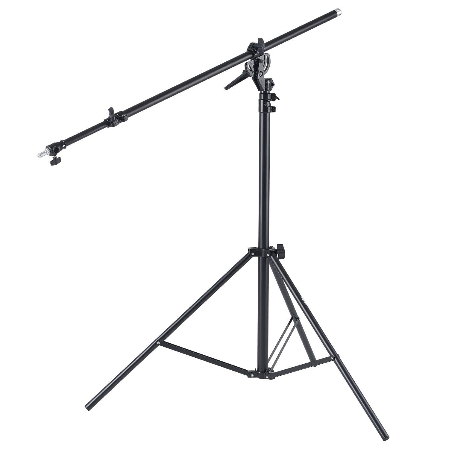 Air Cushioned Aluminum Photography Light Stand with Boom Arm Adjustable