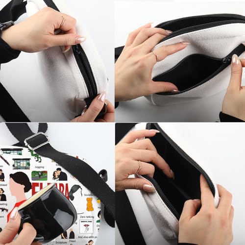 TV Show Inspired Gift TV Show Merchandise TV Series Alphabet Crossbody Bag for Fans3