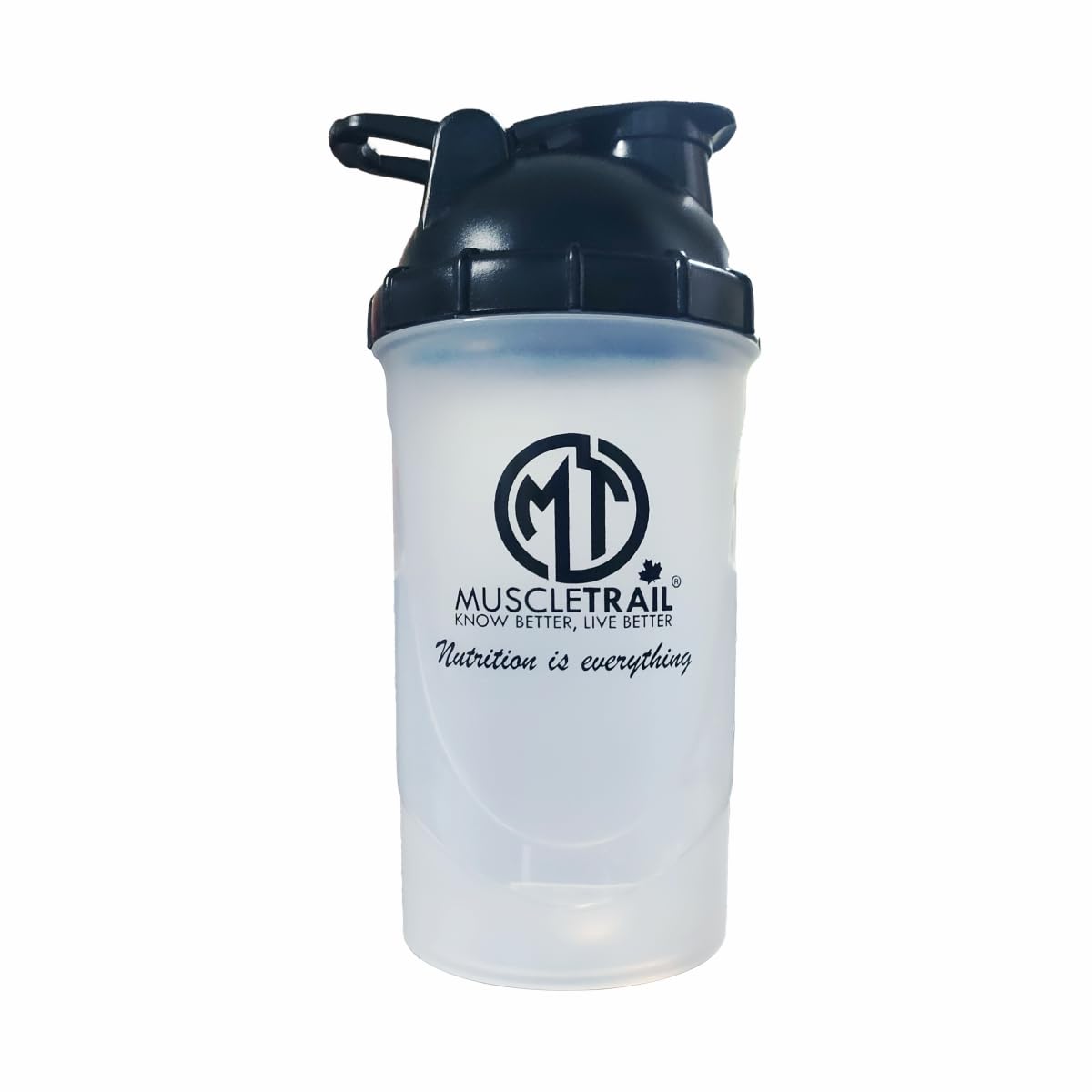MUSCLETRAIL Gym Shaker Bottle - 600ml Leakproof Protein Shaker/Sipper for whey Protein, Pre-Workout, BCAA & Water - BPA Free Plastic, Pack of 1 (Transparent) (B0CVXNT4K9) Amazon Price History, Amazon Price Tracker