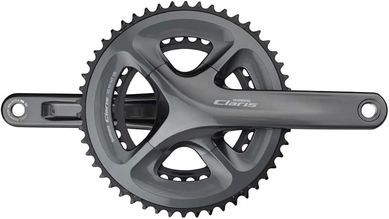 Shimano Claris 8-Speed Road Bicycle Crankset - FC-R2000 (170MM 50X34T W/O BB) | bike-cranksets-and-accessories
