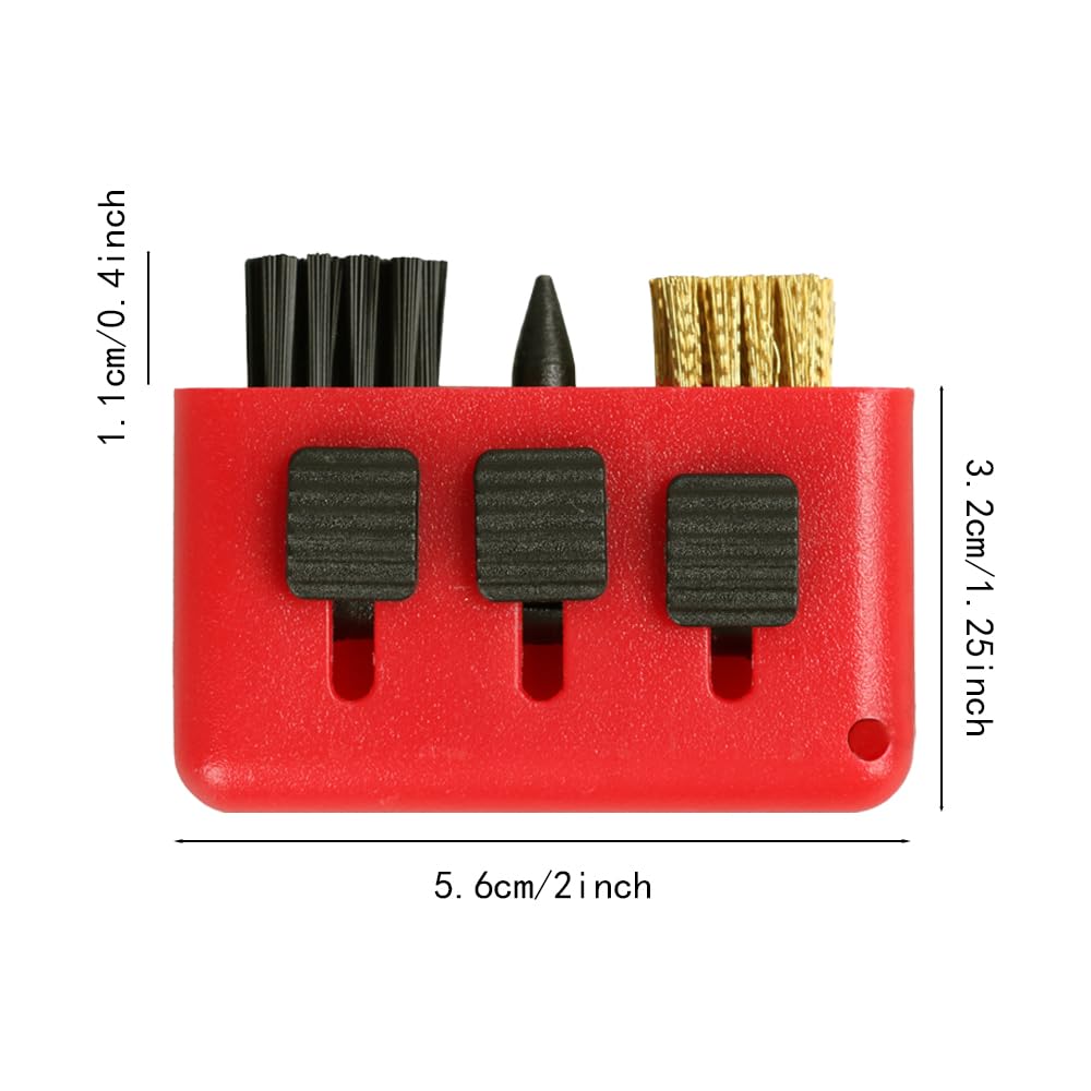 Lot de 4 brosses de nettoyage pour club de golf, taille de poche, brosse de nettoyage multi-usages, kit de nettoyage 3 en 1, portable et rétractable pour balles de golf (4 couleurs)