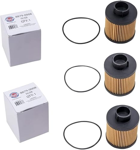 Miniatura 1 de Brock Juego de 3 filtros de aceite de repuesto compatibles con Gallardo Spyder Coupe Superleggera SE Base Nera 07L115561C 2004-2008