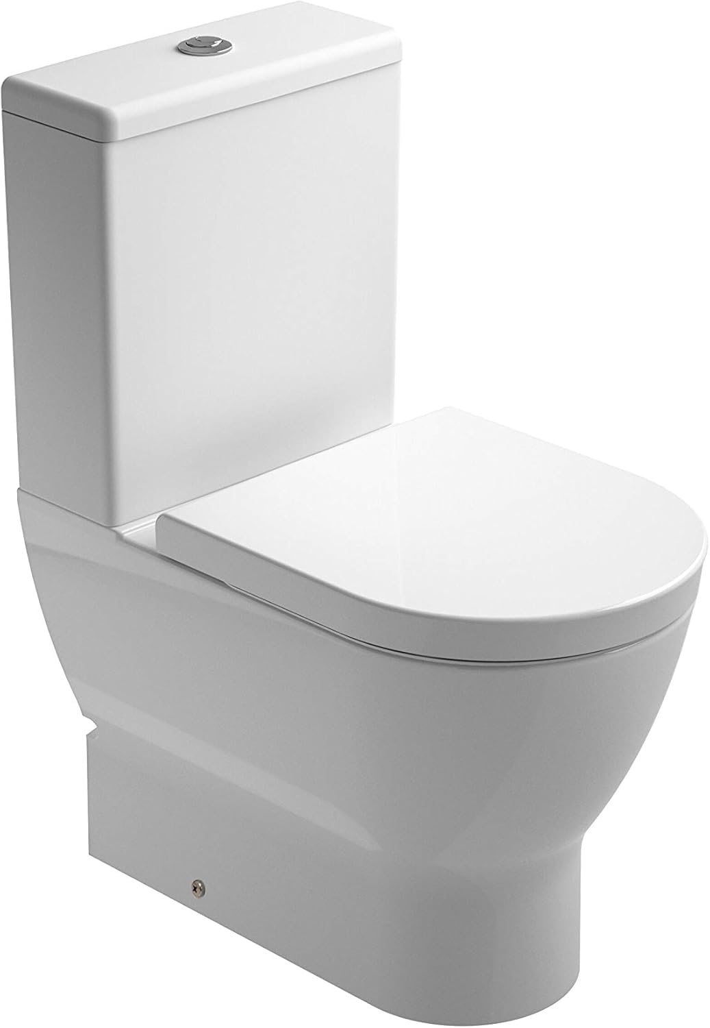 Gala Emma – Tapa y Asiento Amortiguado Inodoro - Forma V - Cierre Suave - Incluye Kit Fijación - Bisagras Acero Inoxidable - Fácil Limpieza - Color Blanco