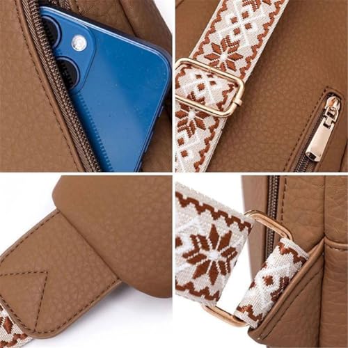 Wbougisay Crossbody Bag, Cross Body Bag for Woman, Leather Anti-Theft Large Capacity Travel Bags, Birthday Gifts(Black)4