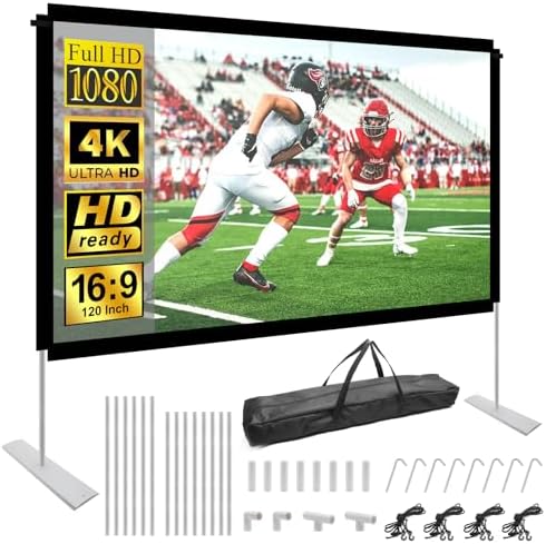 Beamer Leinwand 100 Zoll 16:9 - Hochauflösende Faltbare Projektor Leinwand Für Heimkino