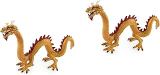ibasenice 2 Peças Estátua De Dragão Chinês Brinquedos De Animais Infantis Brinquedo De Desenvolvimento Educacional Infantil Conjunto De Brinquedos Para Crianças Arte De Dragão Chinês