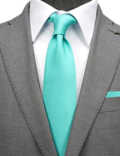 Image of Classic Tie and Pocket Square Set for Men, 3.2-Inch Standard Width