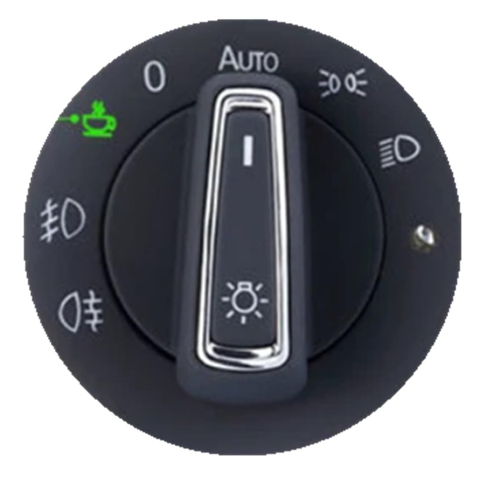 Mando De Faros Delanteros Compatible con VW Touareg 7L Mk1 2003 2004 2005 2006 2007 2008 2009 2010. Interruptor Automático De Faros Delanteros. Accesorios para Control De Luces.