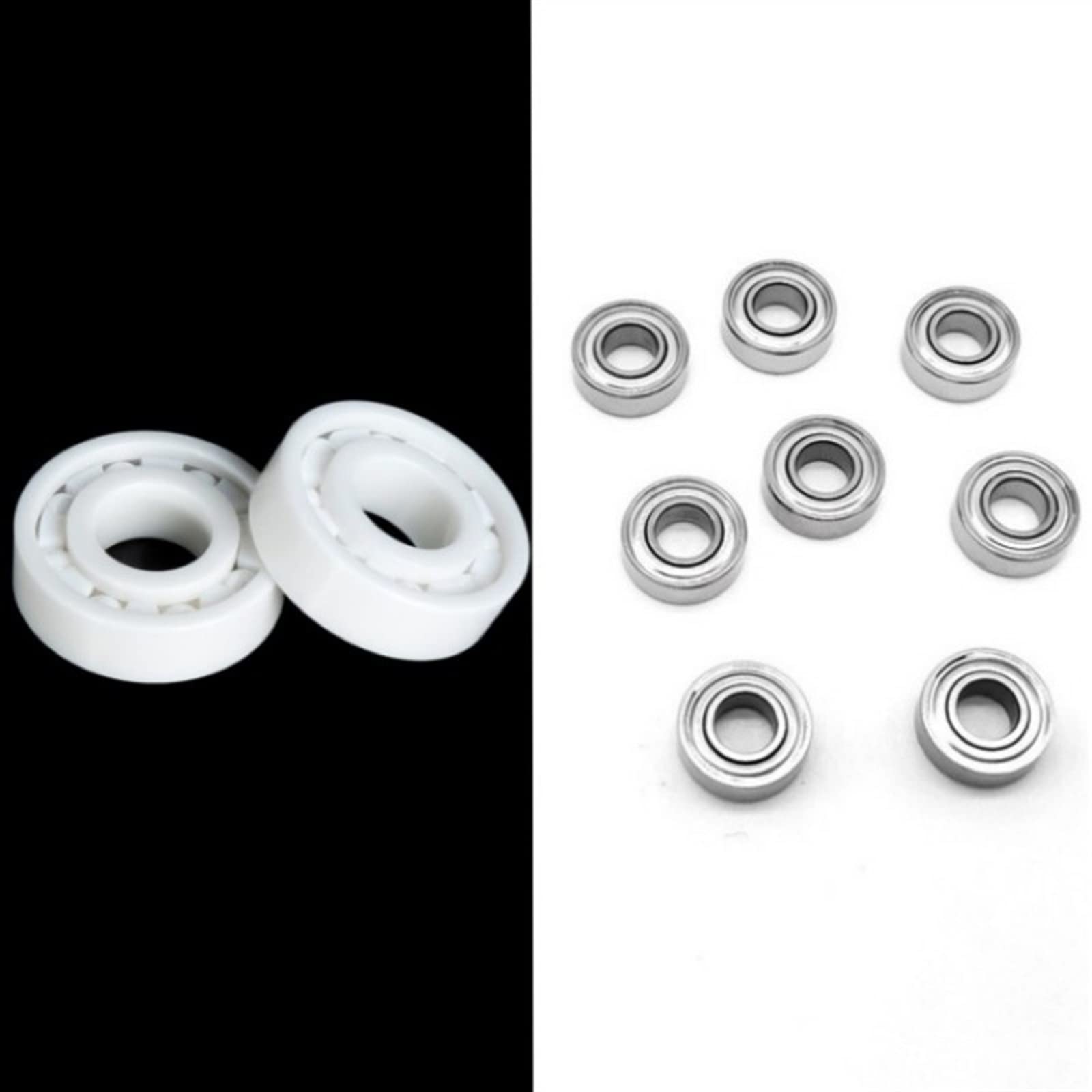 Roulement en céramique hybride complet en céramique lisse 623 MR115 MR105 MR117 MR137 MR104 MR106 688 R188 MR63 MR74 MR84 MR95 MR85 MR128 ZZ 1 pièces (Color : Full Ceramic, Size : 688 8x16x5mm)