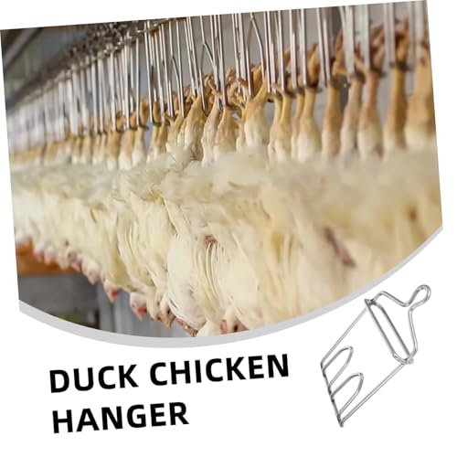 Garneck Edelstahl Schlacht Huhn Kleiderbügel Geflügel Haken für Hühner Outdoor Haken Sicher Hängen Werkzeug